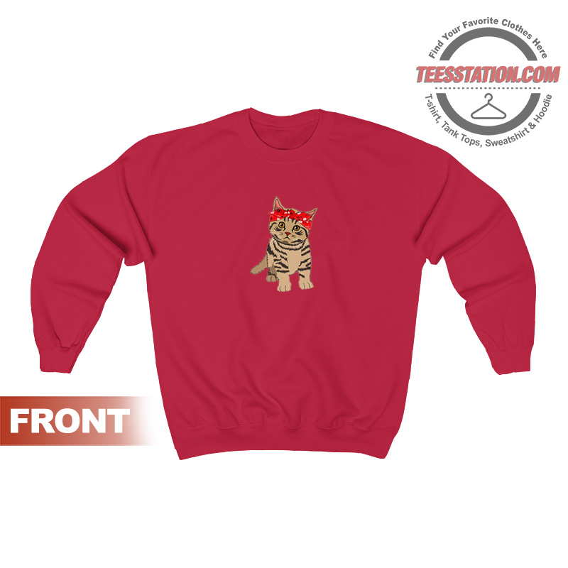 Funny Gangster Cat Sweatshirt Unisex Funny Gangster Cat Sweatshirt Unisex