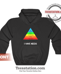 Funny Psychology Hierarchy Of Needs Hoodie