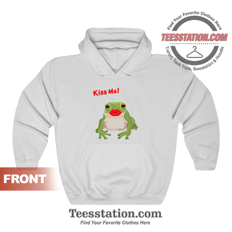 Kiss Me Funny Frog Princess Hoodie Kiss Me Funny Frog Princess Hoodie