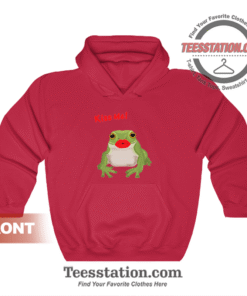 Kiss Me Funny Frog Princess Hoodie