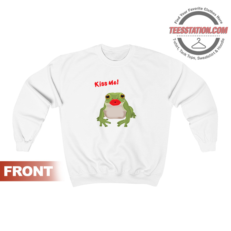 Kiss Me Funny Frog Princess Sweatshirt Kiss Me Funny Frog Princess Sweatshirt