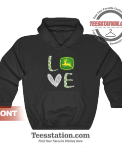 Love John Deere Tractor Hoodie Unisex