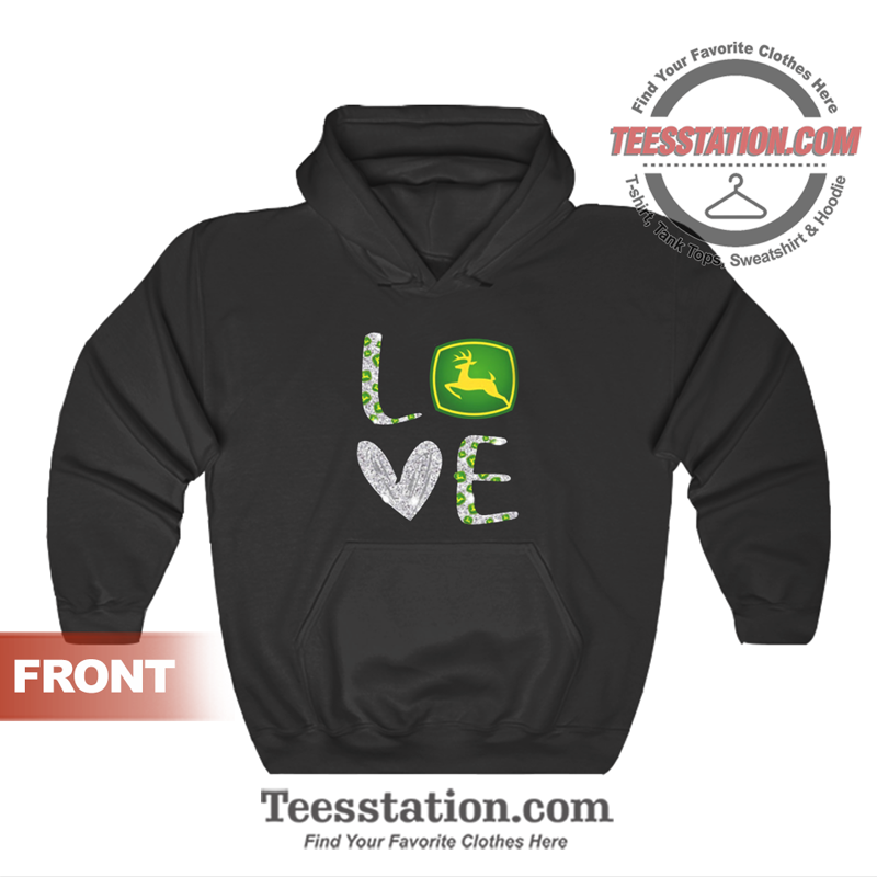 Love John Deere Tractor Hoodie Unisex Love John Deere Tractor Hoodie Unisex