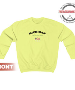 Michigan Great Lakes State America Sweatshirt Unisex
