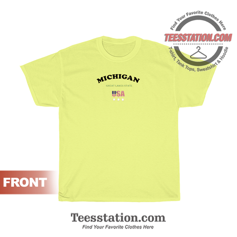 Michigan Great Lakes State America T-Shirt Unisex Michigan Great Lakes State America T-Shirt Unisex