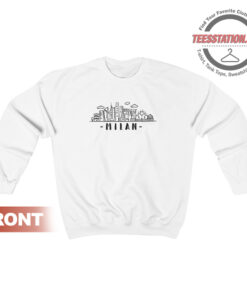 Milan City Italy Skyline Sweatshirt