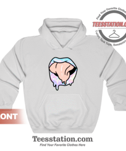 Rainbow Paint Drip Lips Hoodie