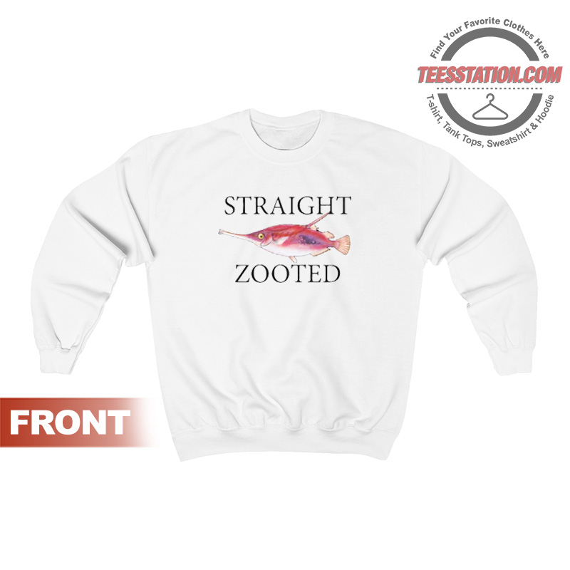 Straight Zooted Fish Sweatshirt For Unisex Straight Zooted Fish Sweatshirt For Unisex