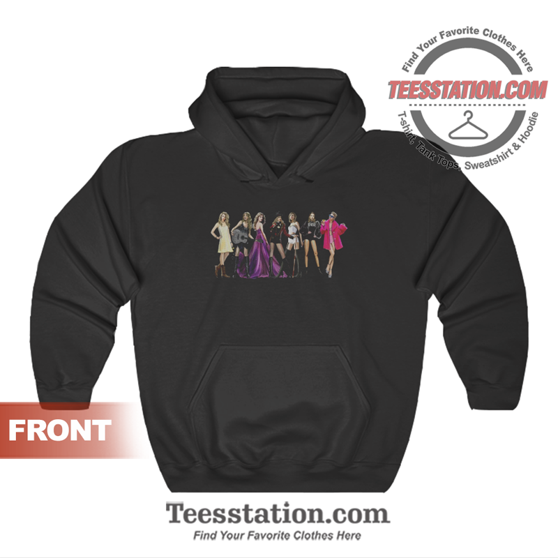 Taylor Swift Eras Black Hoodie Unisex Taylor Swift Eras Black Hoodie Unisex