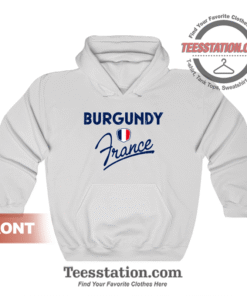 Burgundy Flag France Hoodie