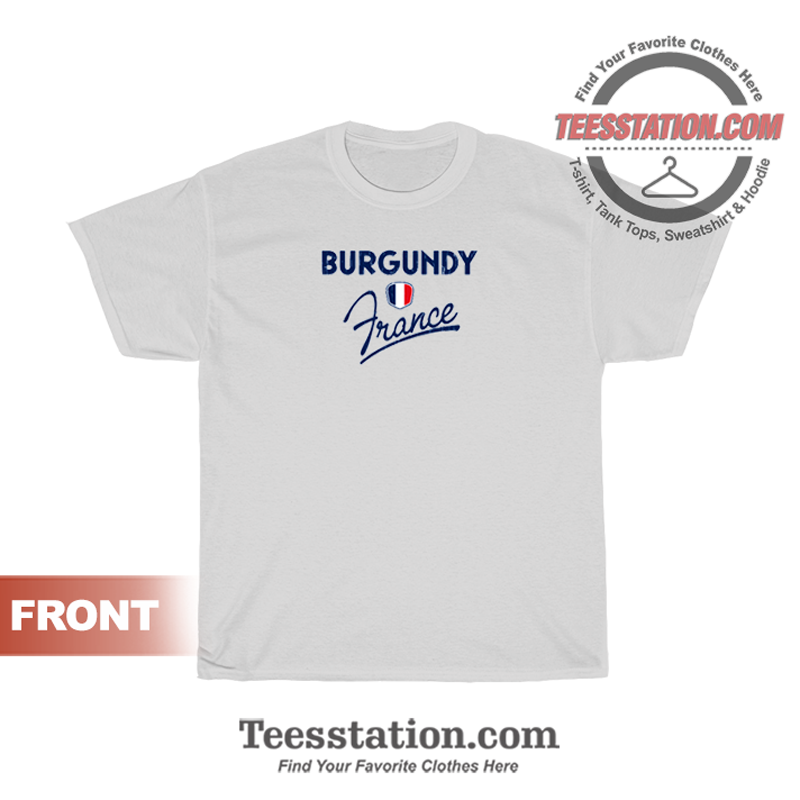 Burgundy Flag France T-Shirt Burgundy Flag France T-Shirt