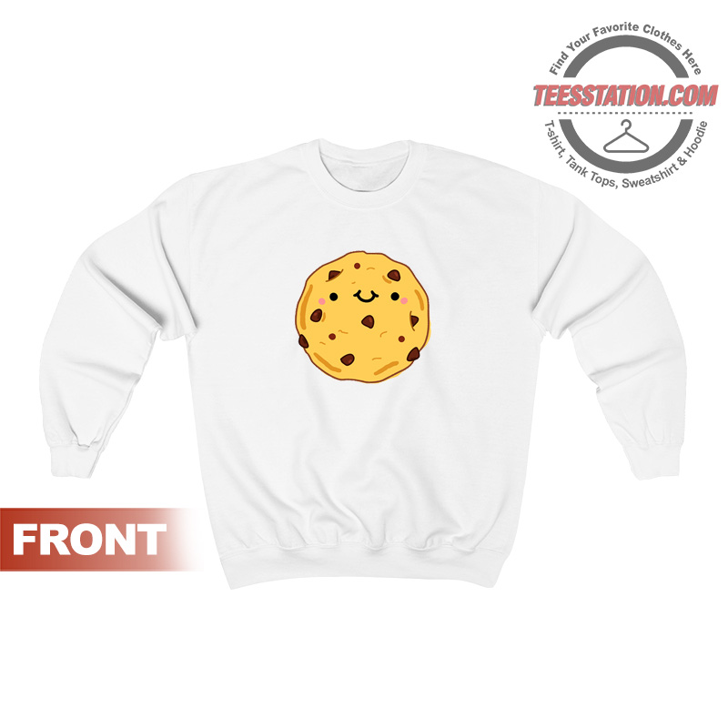 Cute Kawaii Chocolate Chip Cookie Sweatshirt Cute Kawaii Chocolate Chip Cookie Sweatshirt