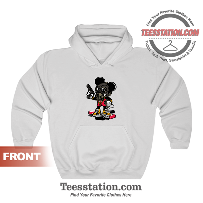 Gangsta Cartoon Mickey Mouse Hoodie Unisex Gangsta Cartoon Mickey Mouse Hoodie Unisex