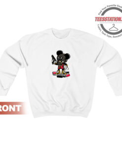 Gangsta Cartoon Mickey Mouse Sweatshirt Unisex