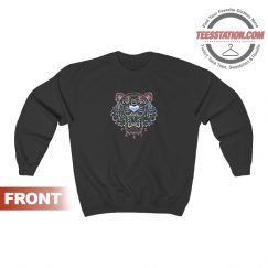 Kenzo Black Gradient Tiger Logo Sweatshirt