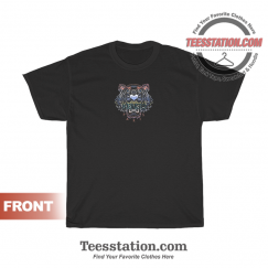 Kenzo Black Gradient Tiger Logo T-Shirt