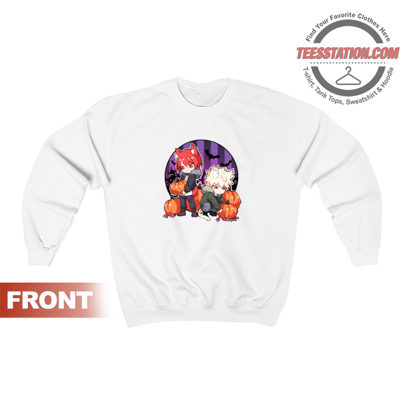 Kirishima And Bakugo Helloween Sweatshirt Kirishima And Bakugo Helloween Sweatshirt