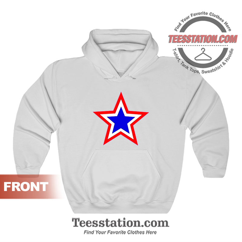 Red White And Blue Star Hoodie Red White And Blue Star Hoodie