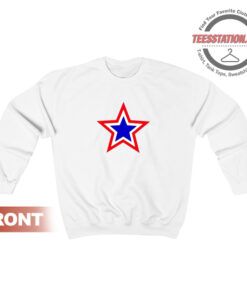 Red White And Blue Star Sweatshirt