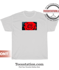 Romantic Red Rose Flower T-Shirt