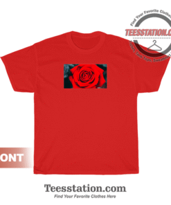 Romantic Red Rose Flower T-Shirt