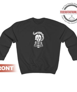 Skeleton Drinking Coffee Sweatshirt Unisex