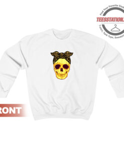 Skull With Bandana Sweatshirt Unisex