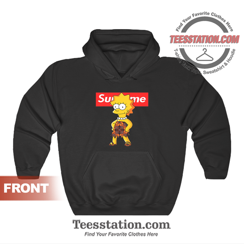 Supreme Lisa Simpsons Hoodie Unisex Supreme Lisa Simpsons Hoodie Unisex