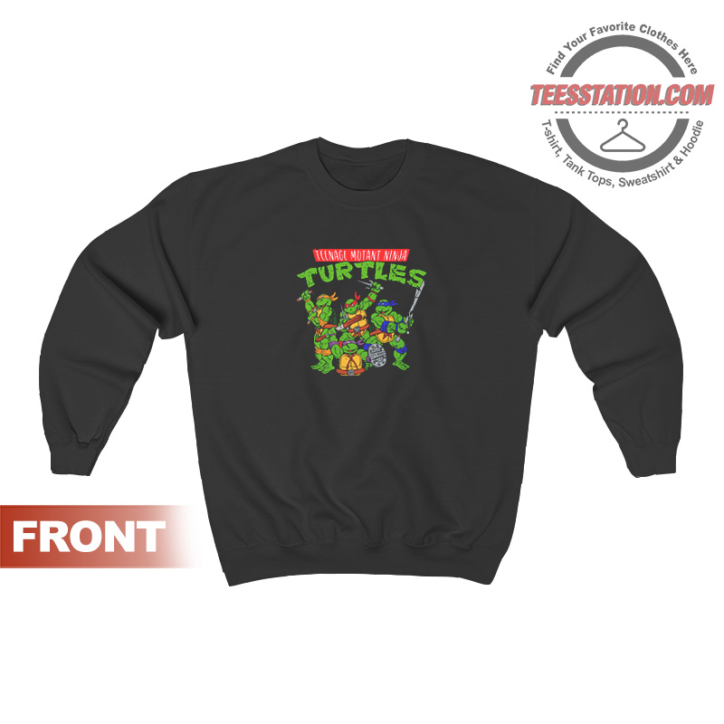 Teenage Mutant Ninja Turtles Classic Retro Logo Sweatshirt Teenage Mutant Ninja Turtles Classic Retro Logo Sweatshirt