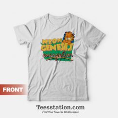 Neon Genesis Evangelio Garfield T-Shirt