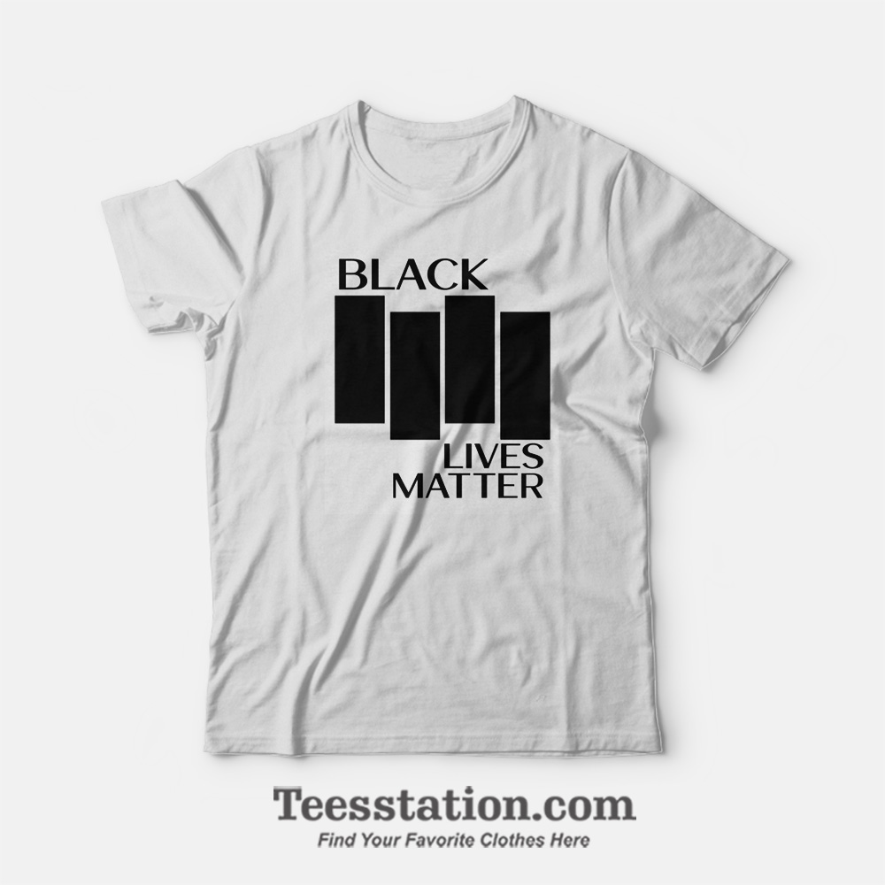 Black Lives Matter Black Flag Parody T-Shirt Black Lives Matter Black Flag Parody T-Shirt