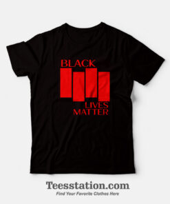 Black Lives Matter Black Flag Parody T-Shirt