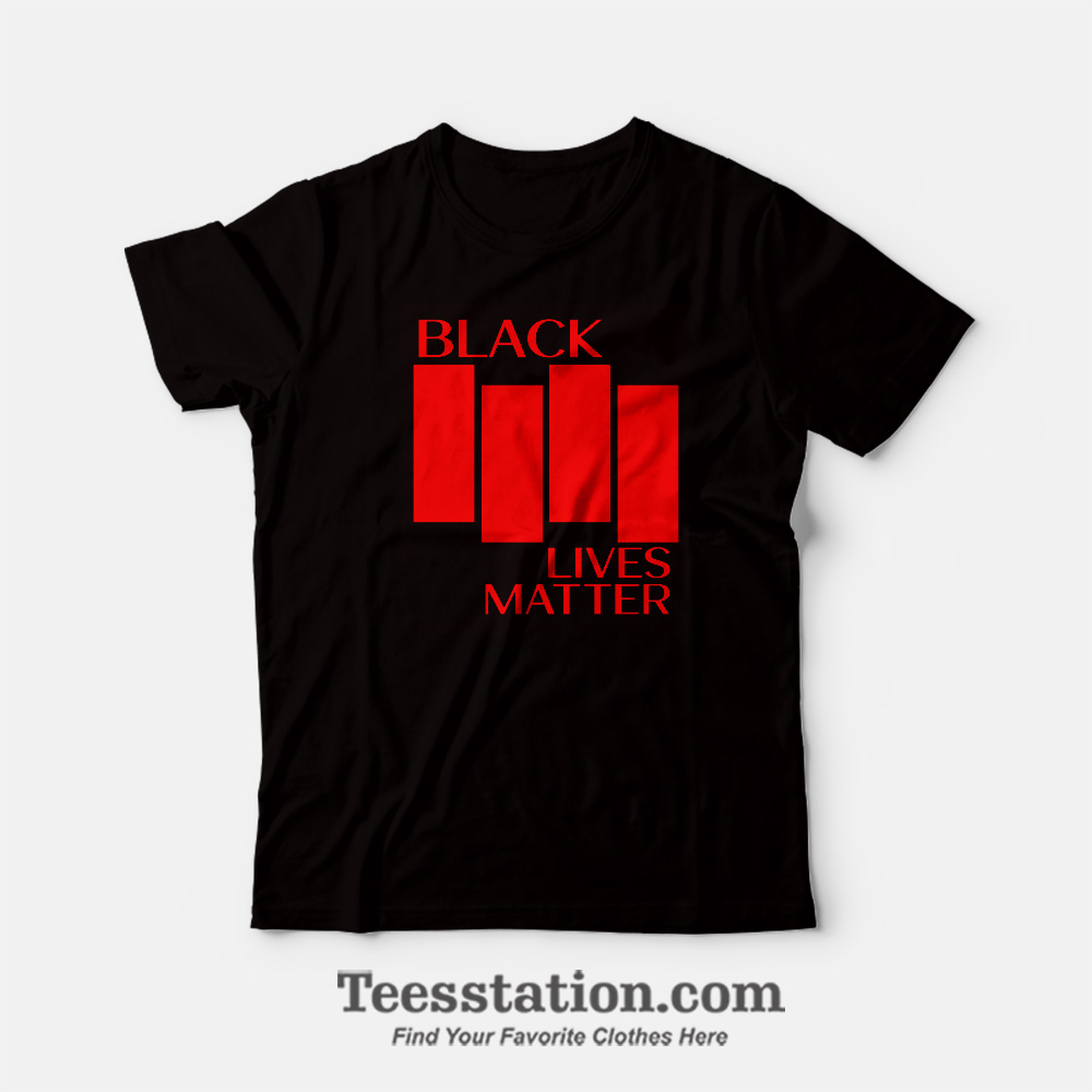 Black Lives Matter Black Flag Parody T-Shirt Black Lives Matter Black Flag Parody T-Shirt