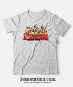 Hentai Graffiti Flames Anime Funny T-Shirt