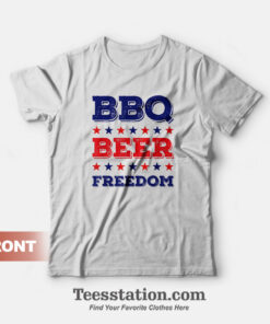 BBQ Beer Freedom America USA Party Shirt
