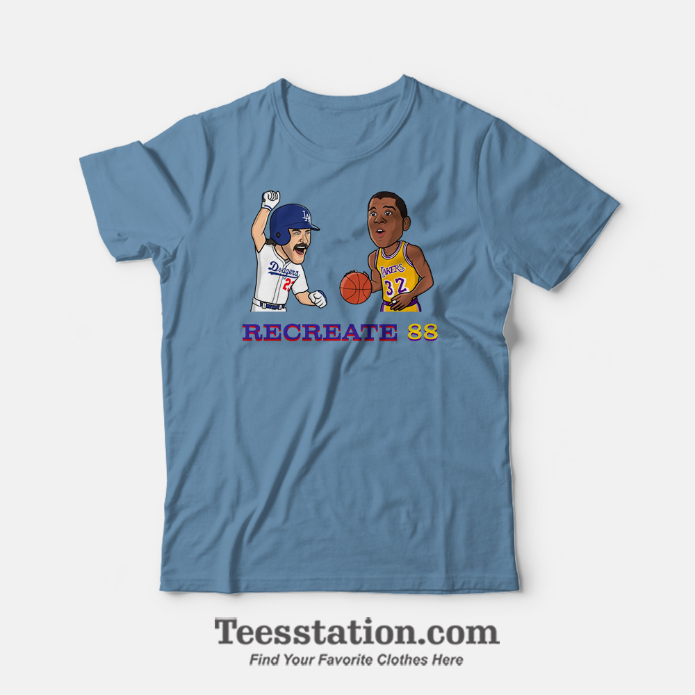 Get It Now Recreate 88 LA Dodgers T-Shirt Get It Now Recreate 88 LA Dodgers T-Shirt