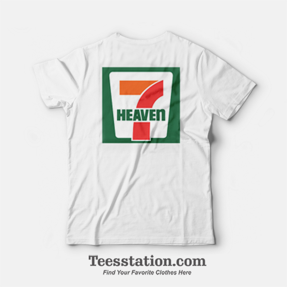 Seventh Heaven 7 Eleven Logo Parody T-Shirt Front And Back Seventh Heaven 7 Eleven Logo Parody T-Shirt Front And Back