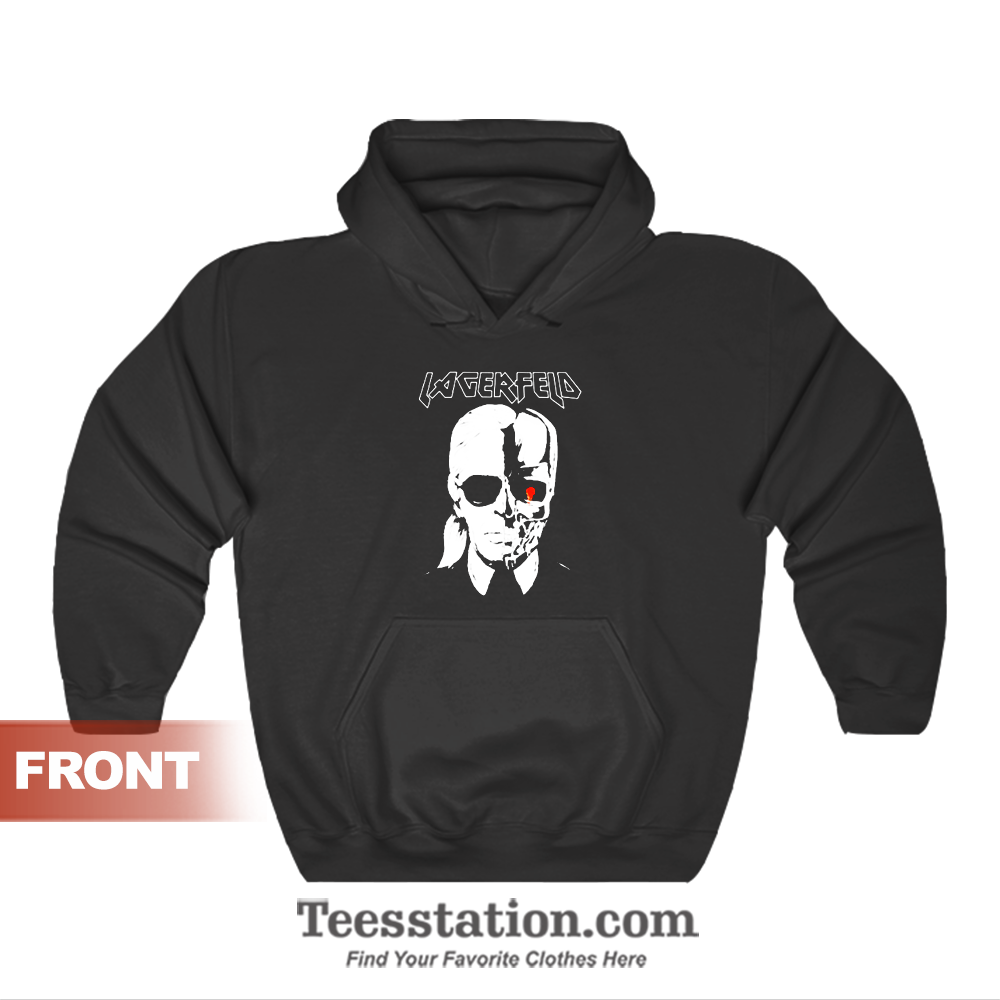 Stylestalker Karl Lagerfeld Metal Hoodie Stylestalker Karl Lagerfeld Metal Hoodie