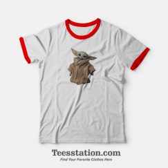 Baby Yoda Star Wars The Mandalorian Child Ringer T-Shirt