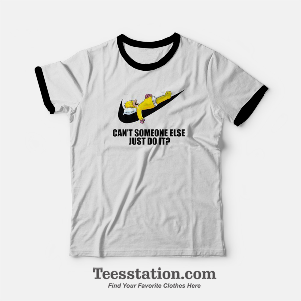 Get It Now The Simpsons Homer Nike Ringer T-Shirt Get It Now The Simpsons Homer Nike Ringer T-Shirt