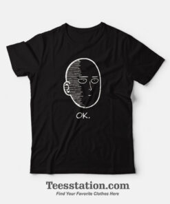 One Punch Man Saitama Ok Face T-Shirt