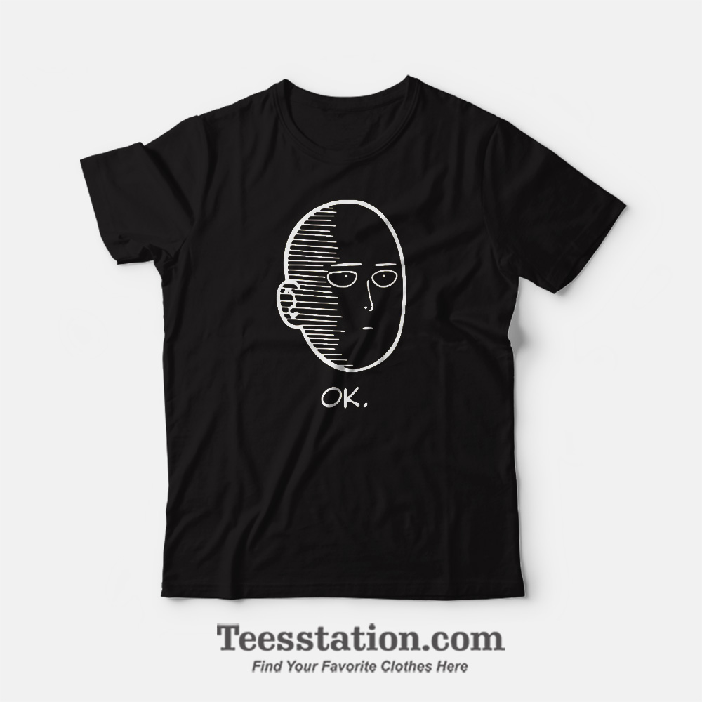 One Punch Man Saitama Ok Face T-Shirt One Punch Man Saitama Ok Face T-Shirt