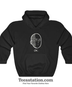 One Punch Man Saitama Ok Face Hoodie