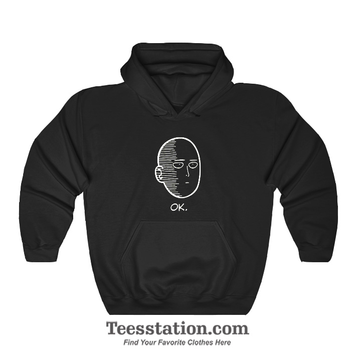 One Punch Man Saitama Ok Face Hoodie One Punch Man Saitama Ok Face Hoodie