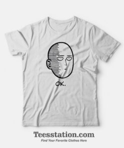 One Punch Man Saitama Ok Face T-Shirt