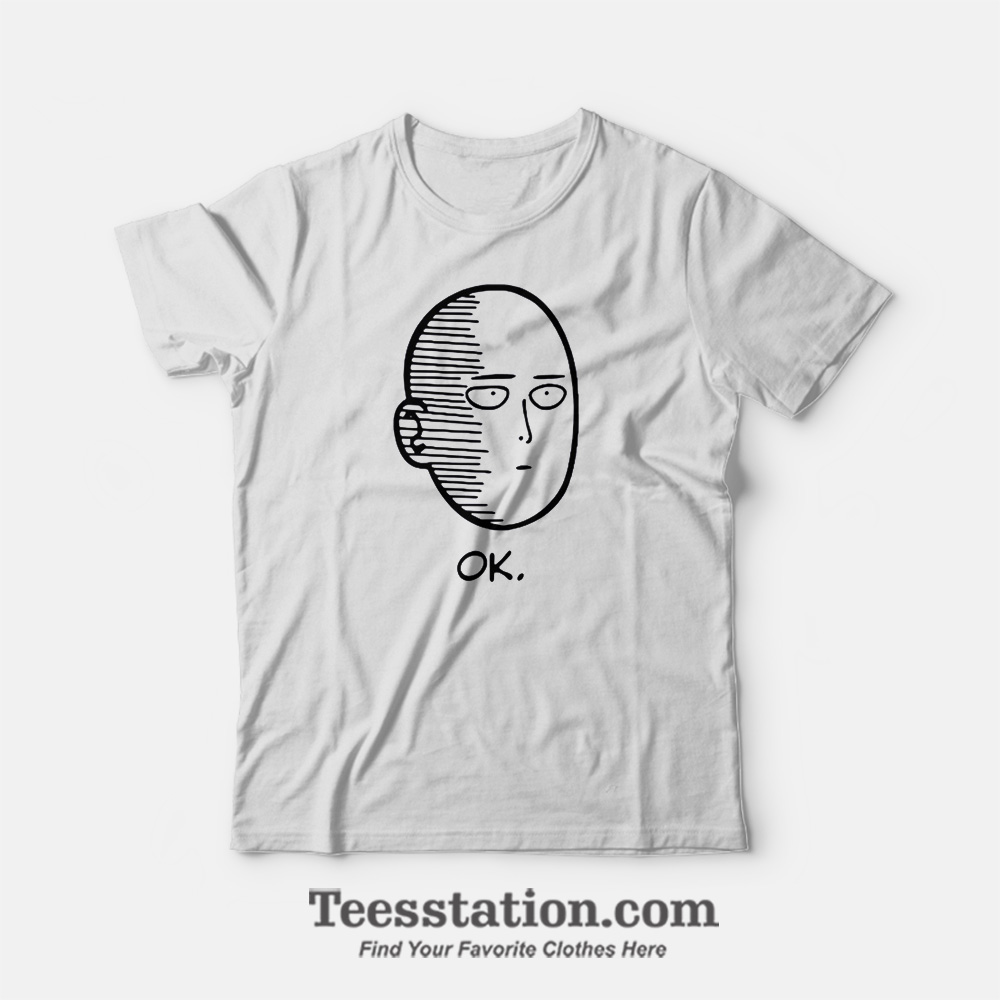 One Punch Man Saitama Ok Face T-Shirt One Punch Man Saitama Ok Face T-Shirt
