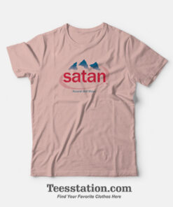 Satan Evian Natural Hell Parody T-Shirt