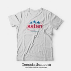Satan Evian Natural Hell Parody T-Shirt