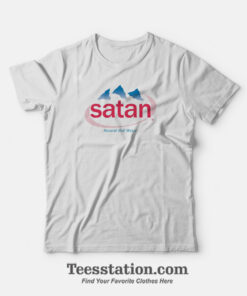 Satan Evian Natural Hell Parody T-Shirt