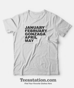 Gonzaga Zag Spring CalendarT-Shirt